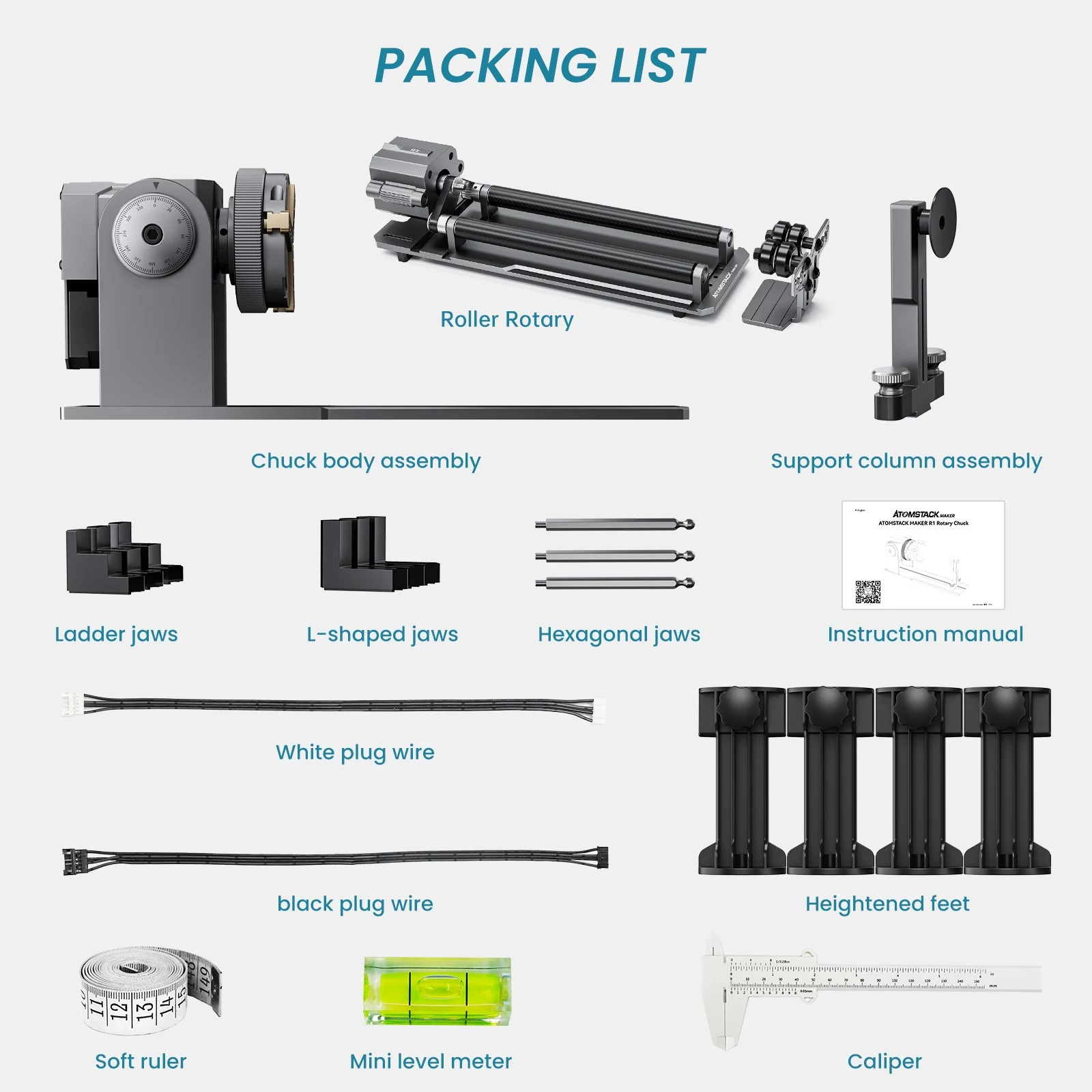Atomstack Maker R1 PRO Packing List
