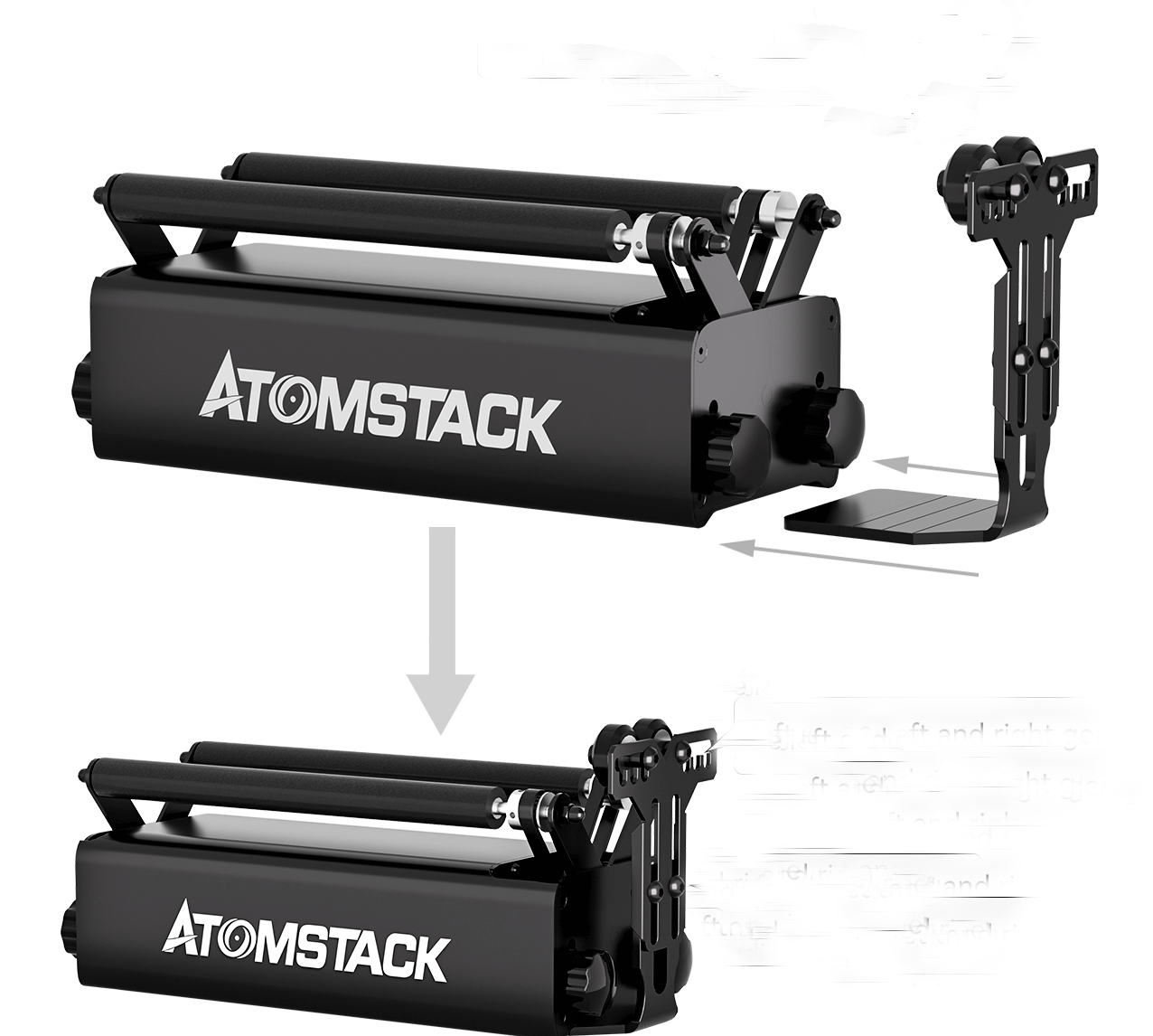 atomstack r3 pro automatic rotary roller